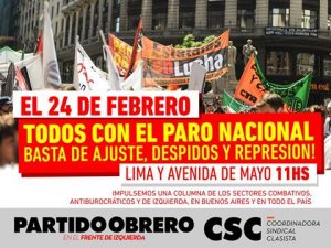 Conferencia de Prensa: Martes 23/02 12 hs en el Bauen