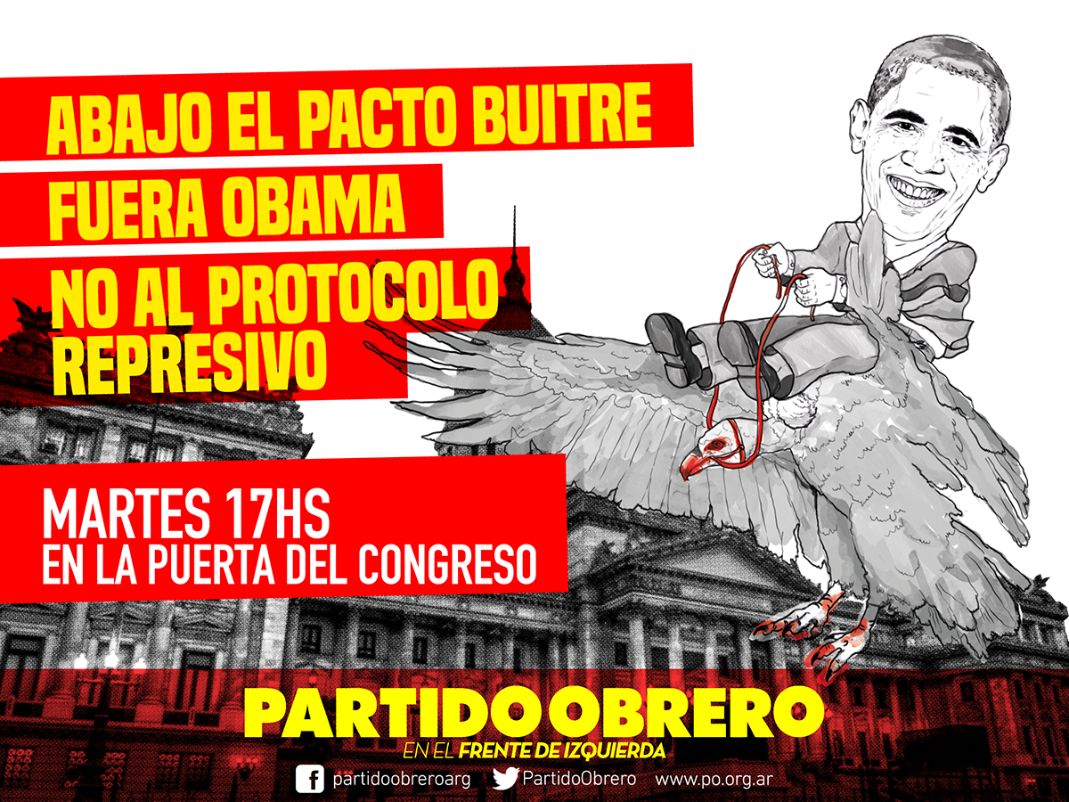 Acto contra el Pacto Buitre