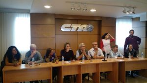 La diputada Sosa participó de una conferencia de prensa contra la condena a los docentes del Sutef-Tierra del Fuego