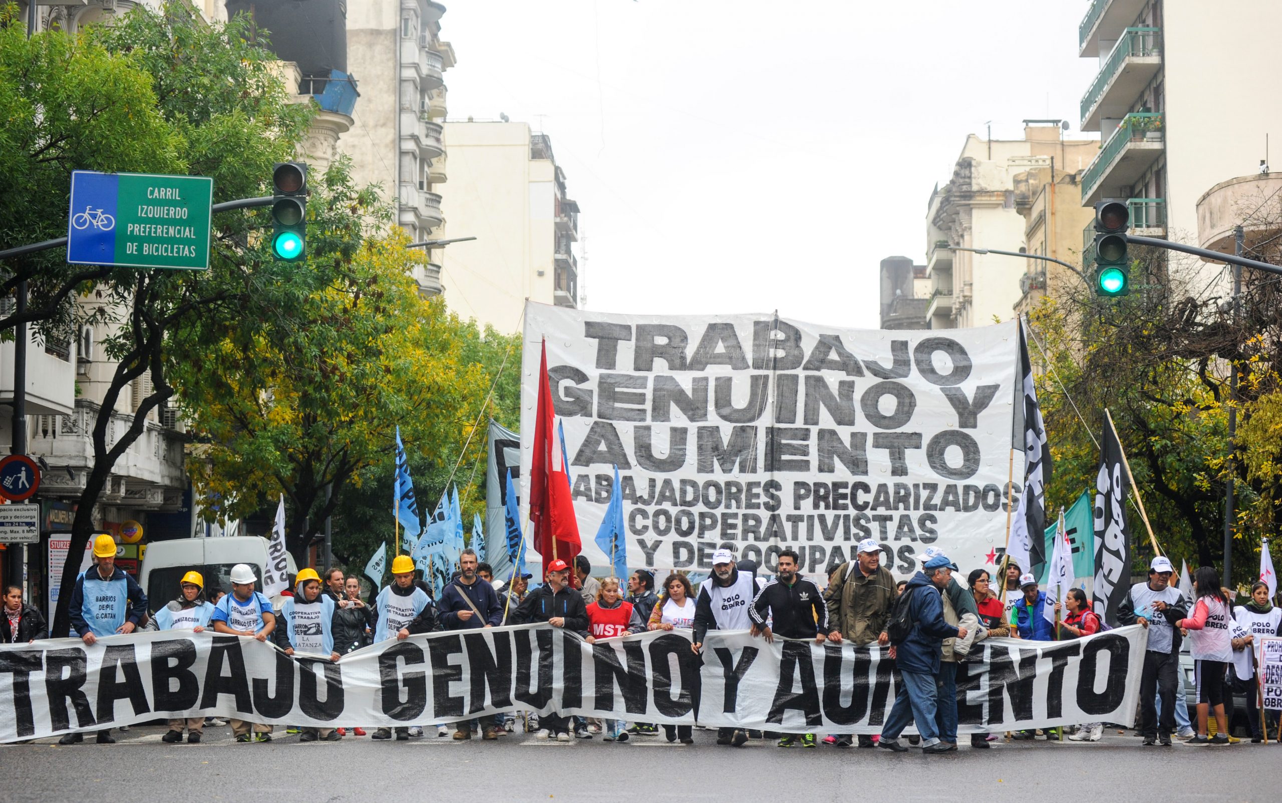 Masiva movilización por trabajo copó la Ciudad de Buenos Aires