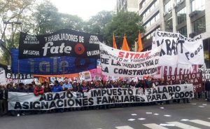 Acto del sindicalismo combativo y de izquierda contra el fallo antihuelga