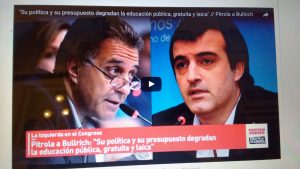 Pitrola a  Esteban Bullrich: «Degradan la educación pública, gratuita y laica»