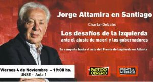 Jorge Altamira en Santiago del Estero
