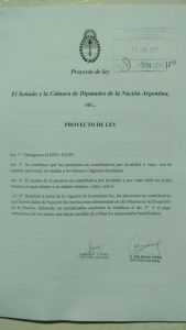 Presentamos Proyecto por la derogación del DNU menemista