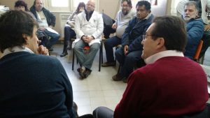Ramal y  Solano recorrieron el Hospital Moyano