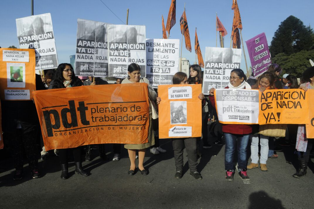 Movilización a Tribunales ante la segunda desaparición de Nadia Rojas