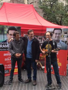 Ramal estuvo con rockeros en Diagonal y Florida
