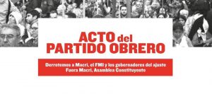 [ActoPO] Pitrola: “Abajo el nuevo pacto colonial y antiobrero con el FMI»