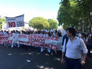“Esta rebelión no va a cesar hasta que se termine la discriminación hacia las enfermeras y enfermeros”