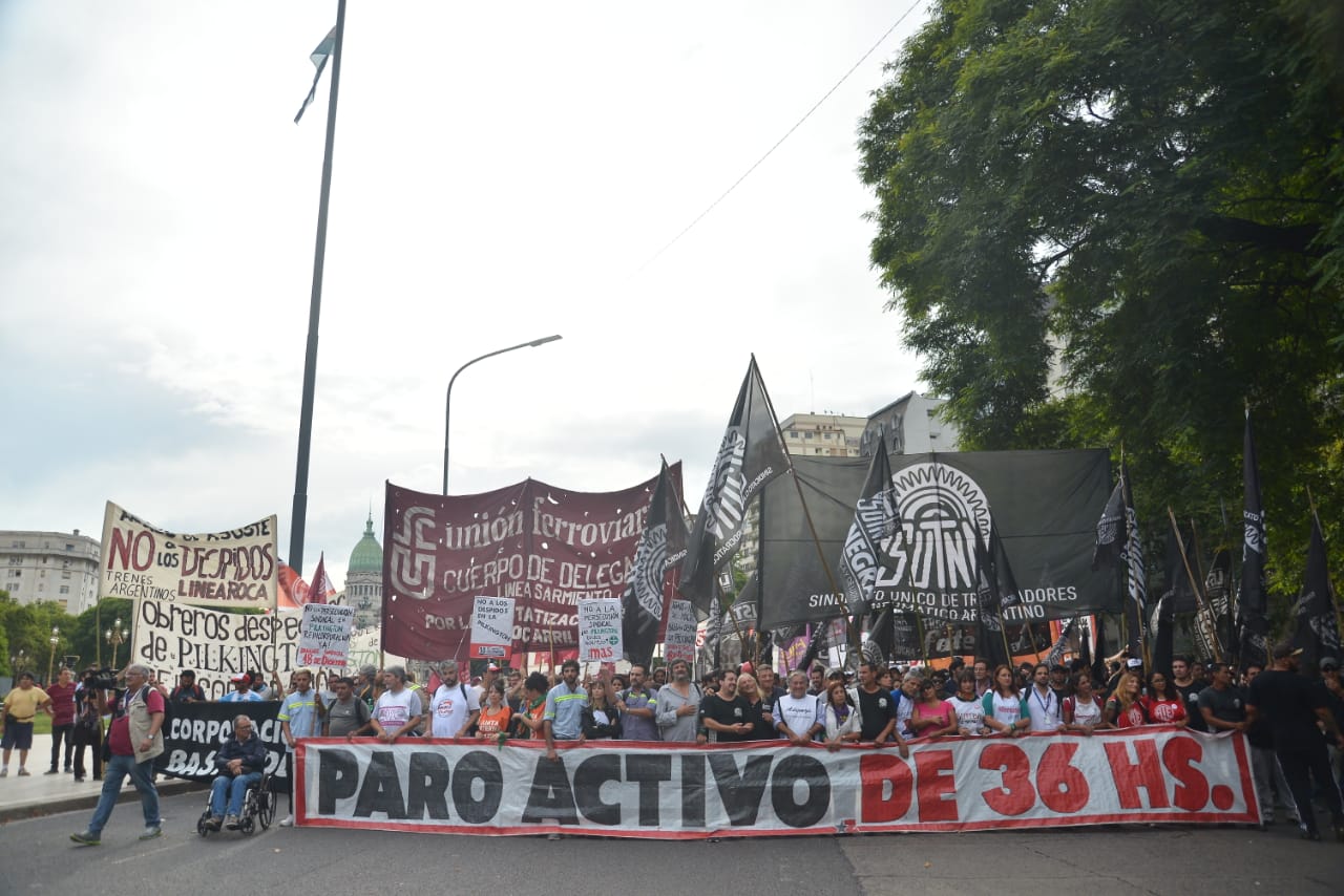 Sindicalismo combativo movilizó a Plaza de Mayo