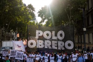 12h, Obelisco: conferencia de prensa y olla popular