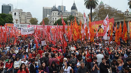 1° de Mayo obrero y socialista del Frente de Izquierda en Plaza de Mayo
