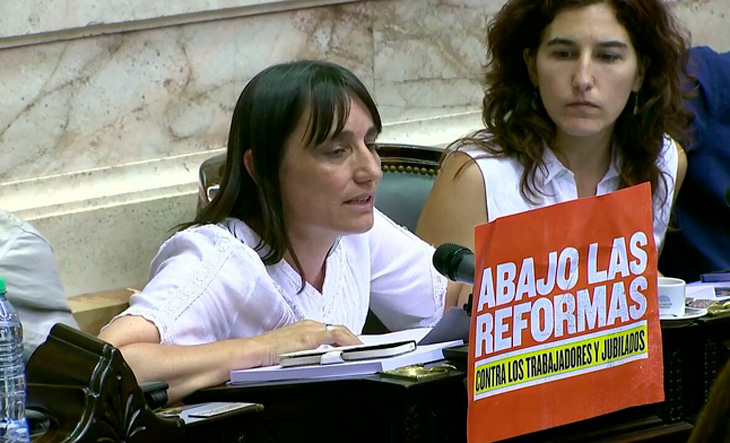 Romina Del Plá: “Solo el Frente de Izquierda rechaza la reforma previsional”