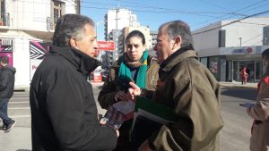 Pitrola en Olavarría: «El voto al FIT-U es en defensa propia del pueblo trabajador»