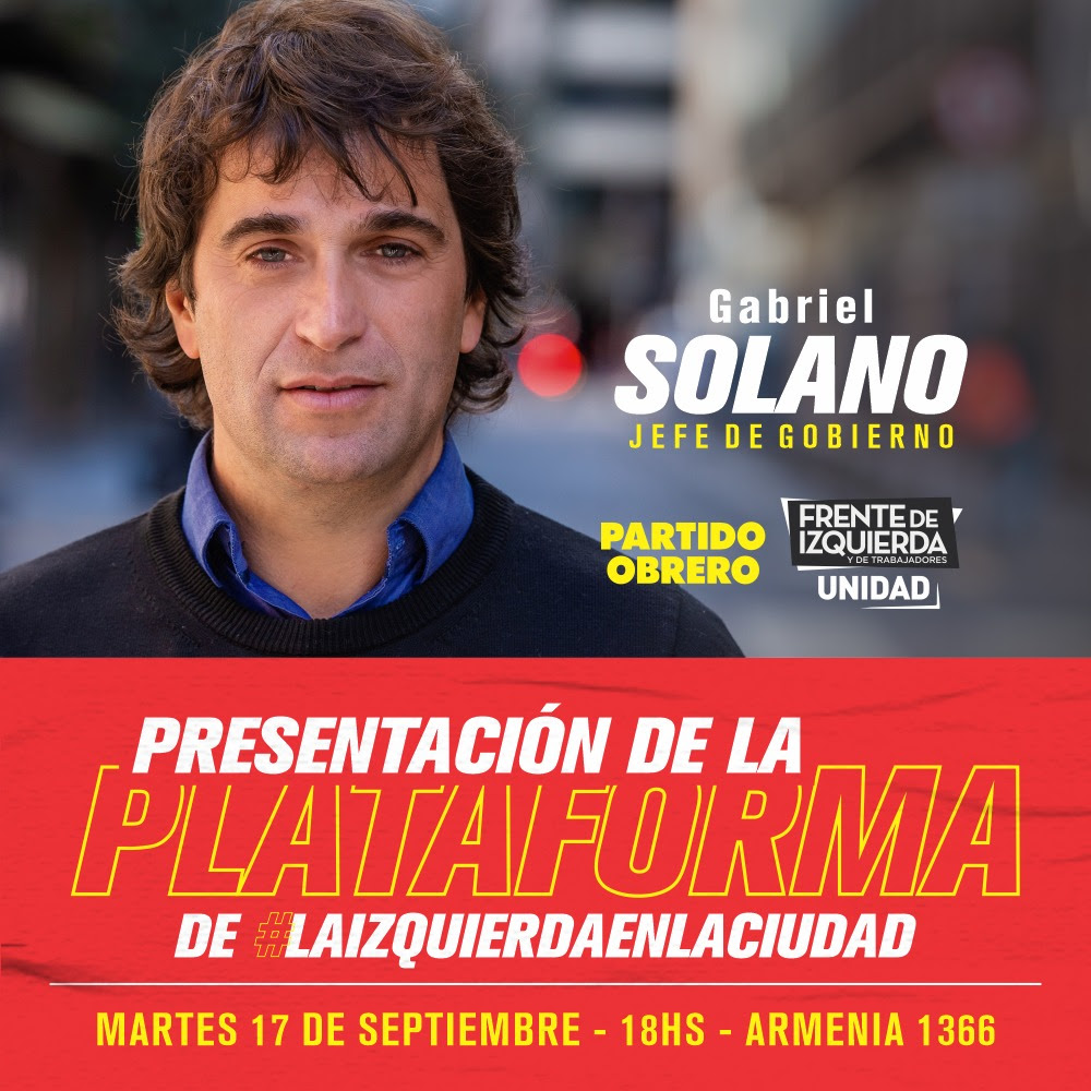 Gabriel Solano presenta plataforma #LaIzquierdaEnLaCiudad