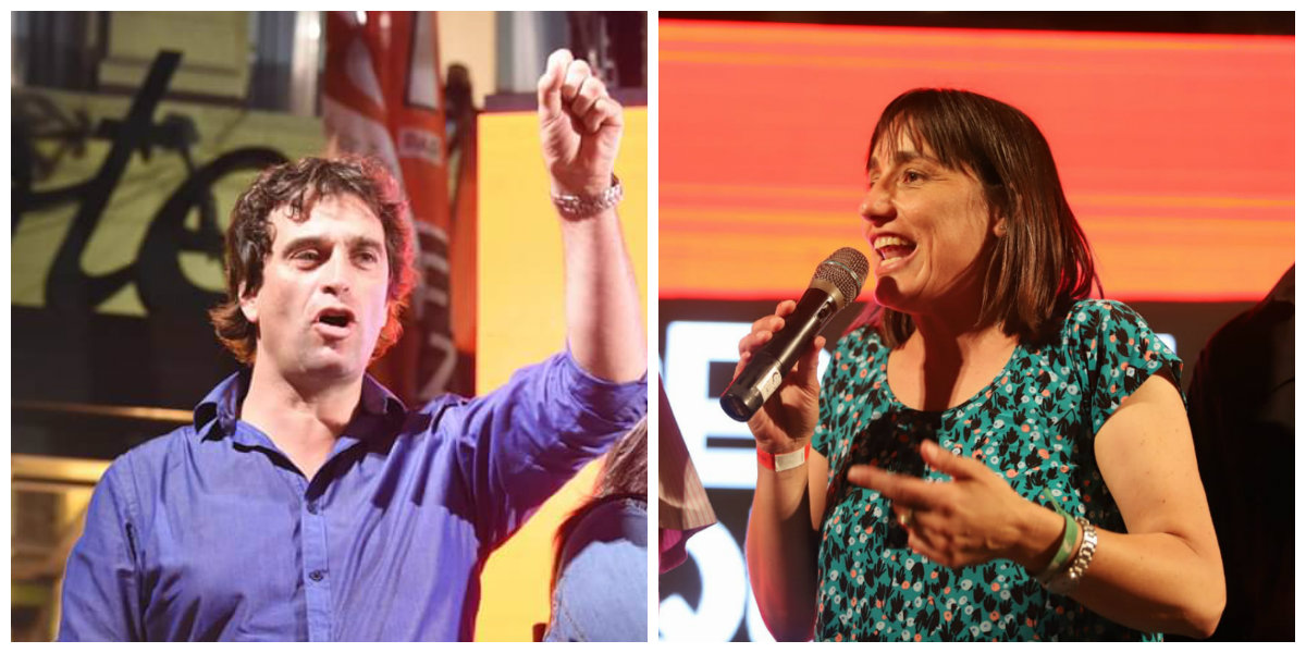 Romina Del Plá y Gabriel Solano viajan a Chile para apoyar la rebelión popular