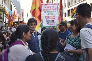 Del Pla dijo: «La tarea es la derrota del golpe en Bolivia»