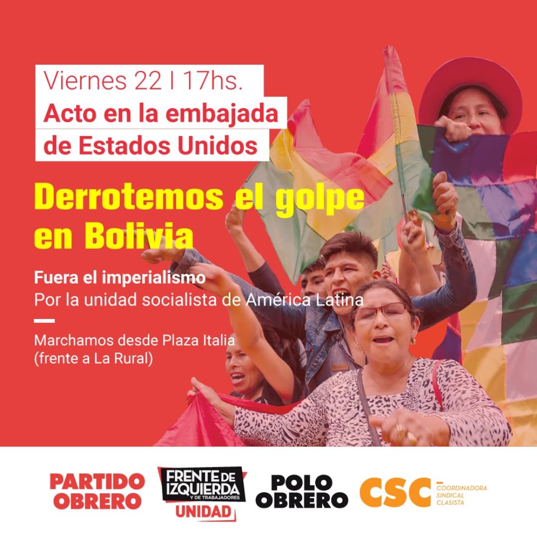 Viernes, 17h, acto frente a la Embajada de Estados Unidos: fuera yanquis de América Latina!
