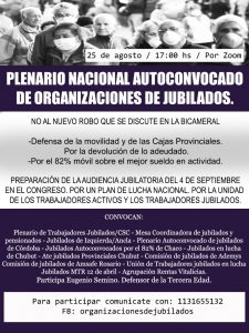 Organizaciones de jubilados rechazan la ley jubilatoria que prepara el gobierno