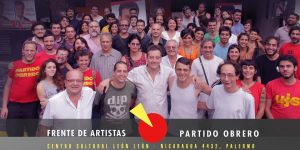 Hoy, 16hs: El Frente de Izquierda con los artistas en Diagonal Norte y Florida