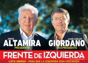 Altamira-Giordano: el Frente de Izquierda lanza 500.000 afiches en todo el país