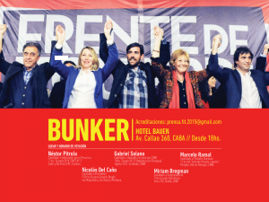 Bunker y lugar y horario de votación de los candidatos del Frente de Izquierda