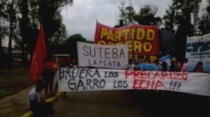 El Partido Obrero se movilizó junto a municipales despedidos