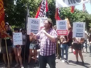 El Partido Obrero concentró en la Legislatura rechazando el presupuesto de ajuste y ataque a los trabajadores