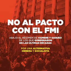 No al pacto con el FMI