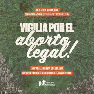 Del Plá: “El jueves, todes a la calle por el aborto legal”
