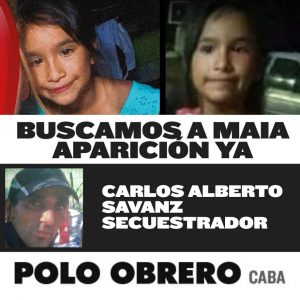 Hoy 17/3 a las 17 hs en todas distintas villas y barrios de Caba: Sumate a los cortes por la aparición con vida de Maia ya!