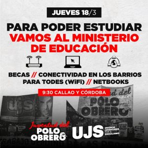 Jueves 9.30h de Callao y Córdoba al Ministerio de Educación