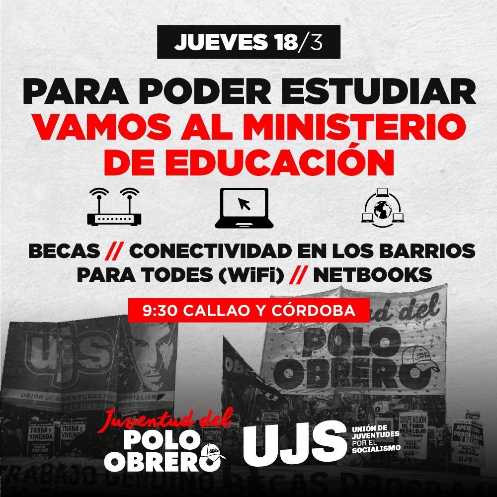 Jueves 9.30h de Callao y Córdoba al Ministerio de Educación