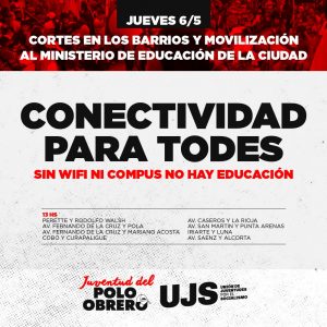 Por el derecho a la conectividad y la educación.