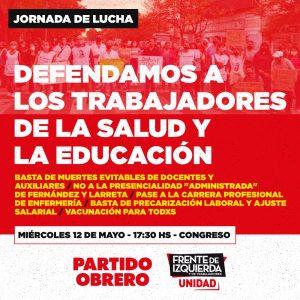 [Día Internacional de la Enfermería] Hoy 17:30h concentración en Congreso