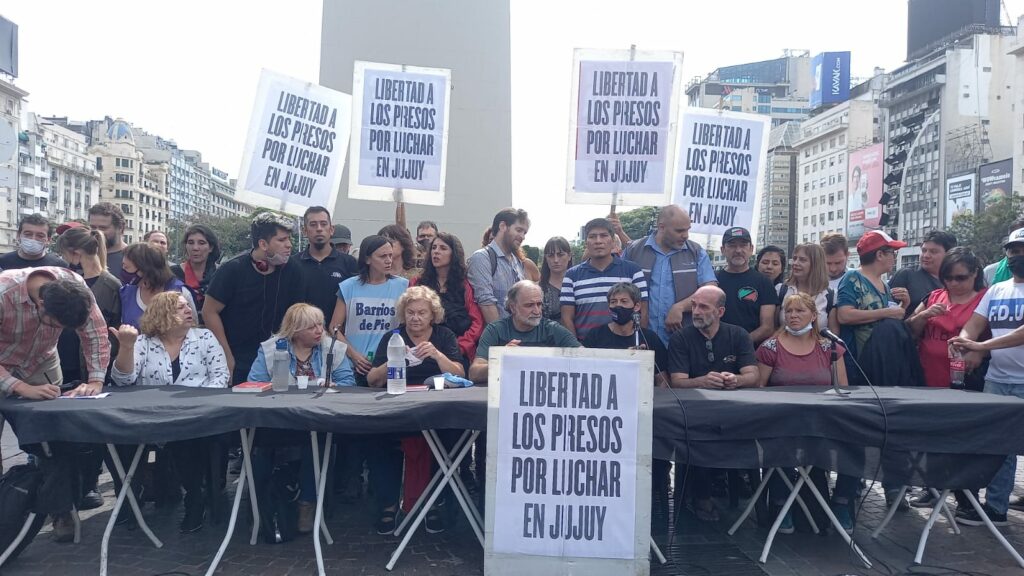 Repudio a la detención de militantes sociales en Jujuy.