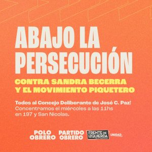Difaman y persiguen a Sandra Becerra del Polo Obrero y el FIT-U los mismos que dibujaban los aportes truchos de Vidal
