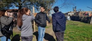 Juan Romero y Guillermo Kane recorrieron Barrio Nicole junto a vecinos y activistas