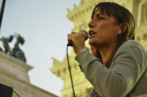 Romina Del Plá: “Las jubilaciones docentes son una miseria. Vamos por su aumento y actualización mensual”.