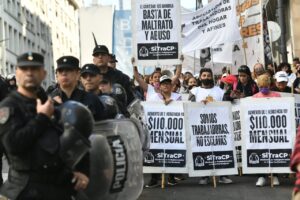 Operativo represivo contra la movilización de Trabajadoras de casas particulares