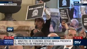 Romina Del Plá interpeló a Massa por el reclamo de los trabajadores del neumático