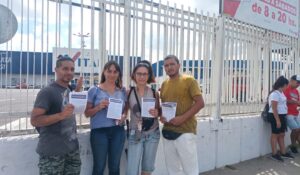 En las puertas del Mayorista Vital de la localidad de  Gregorio Laferrere, La Matanza