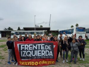 Romina Del Plá en la puerta de Siderar: “Hay que reforzar una alternativa de Izquierda y de los luchadores”