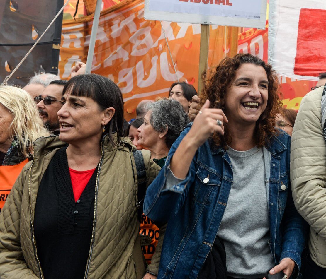 [1demayo] Romina Del Plá: “Vinimos a este 1° de Mayo a denunciar todo el pacto de las centrales con el gobierno de la reforma laboral y sus socios políticos, por un paro activo hasta la huelga general”