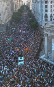 Vanina Biasi: «Esta marcha es un golpe inicial al gobierno de Milei y sus aliados»