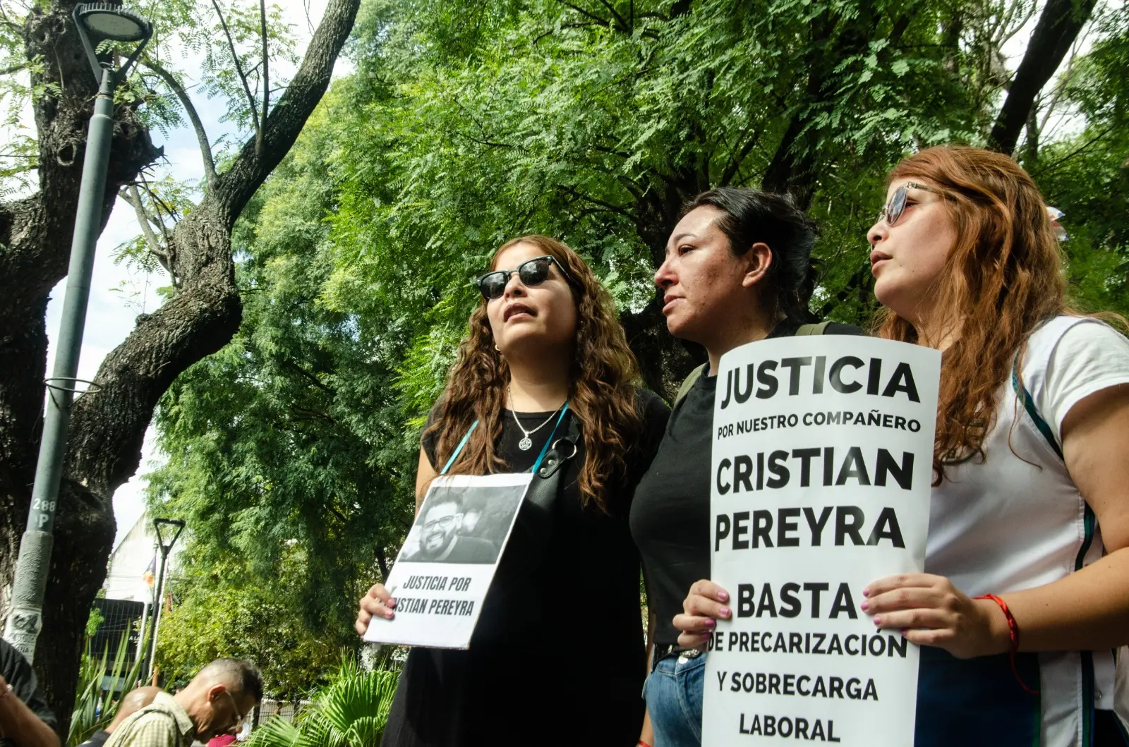 Repudio al asesinato de Cristian Pereyra, docente de La Matanza.