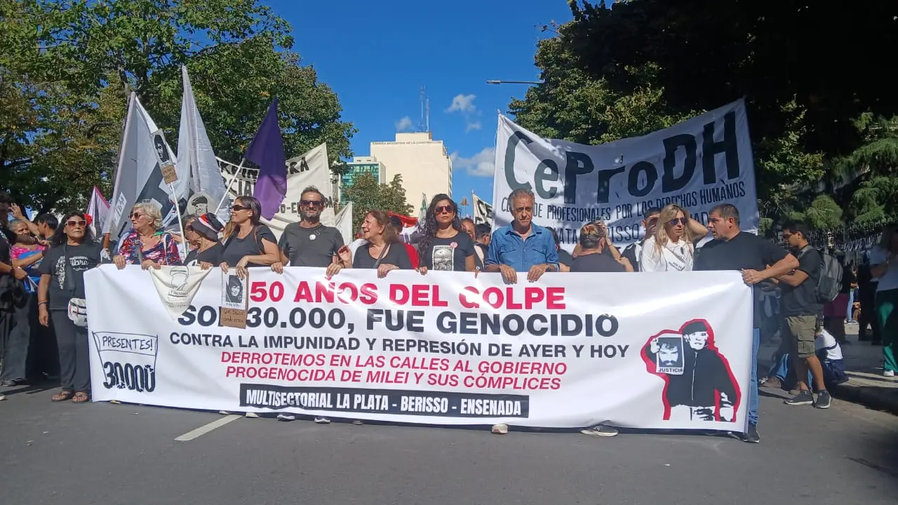 Pitrola desde La Plata, en la antesala del 24 de marzo: “Contra el negacionismo y el régimen de Milei, ganemos la calle levantando las banderas históricas del Encuentro Memoria, Verdad y Justicia”