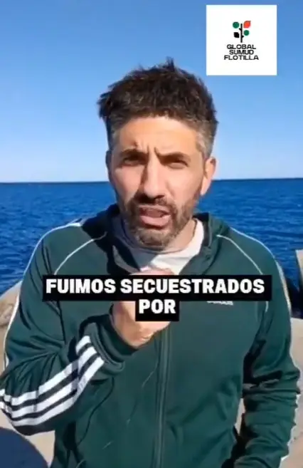 Israel secuestro a 22 embarcaciones de la Global Sumud en la que iba Pablo Giachello