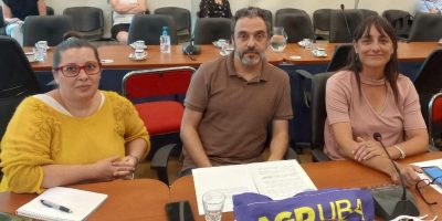 Romina Del Plá Junto a Javier Palma y Alejandra Bernat en la Comisión de Previsión y Seguridad Social