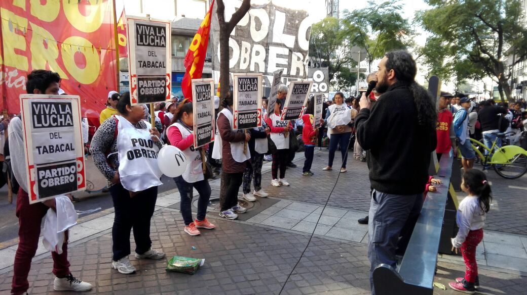 Acto en CABA denuncia represión en ingenio Tabacal